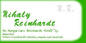 mihaly reinhardt business card